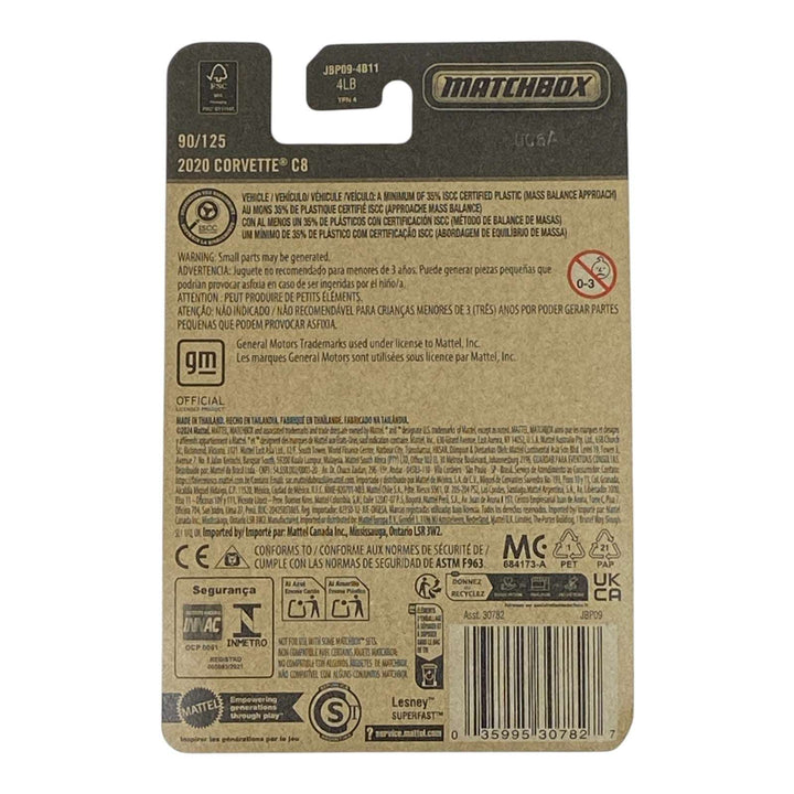 Matchbox 2020 Corvette C8 - 2025 Matchbox Series 90/125 2