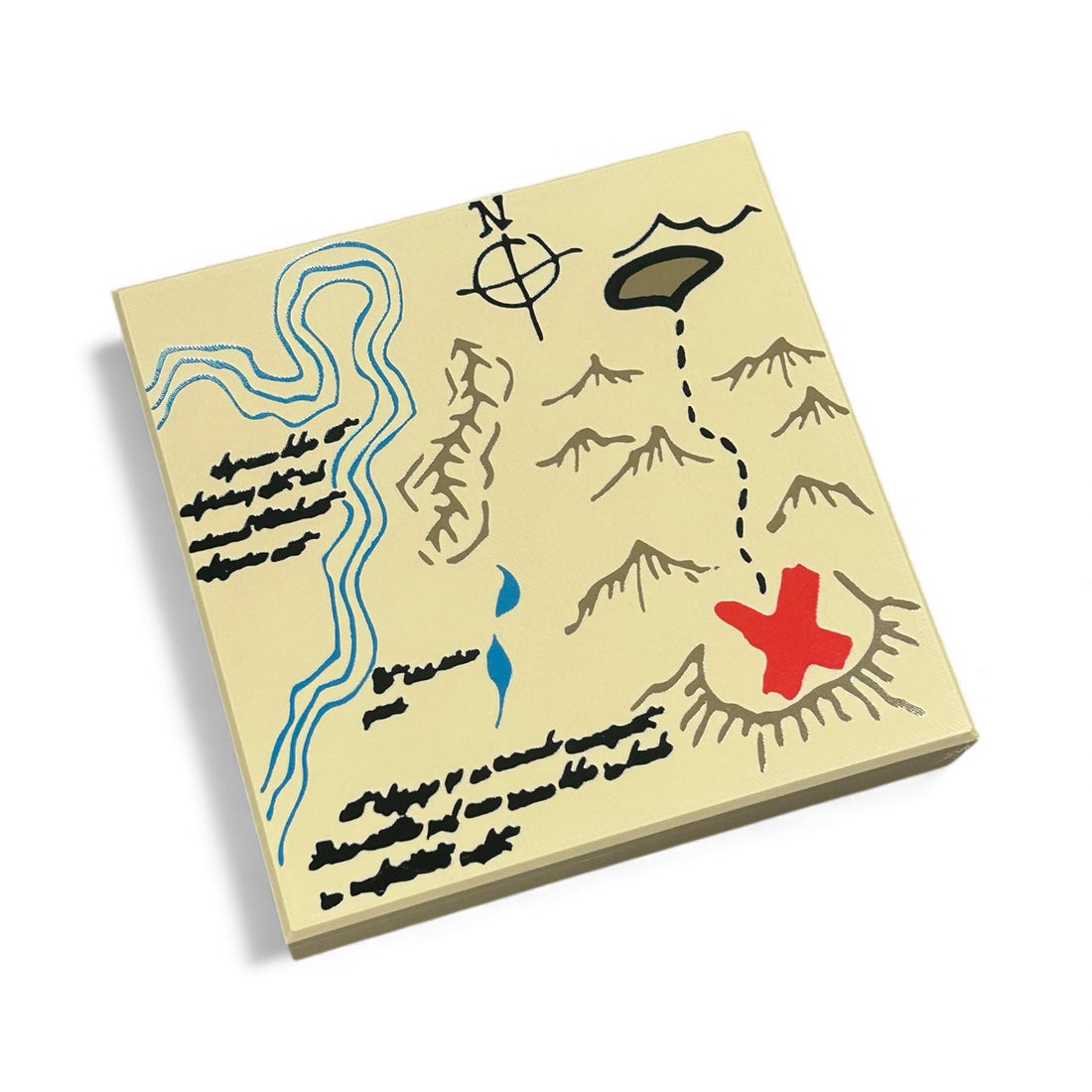 Life-Size Holy Grail, Red X Mountains Treasure Map Tile / Cosplay for Lego