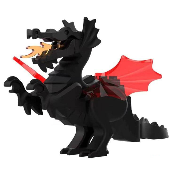 Medieval Dragons - Black Minifigures for Lego