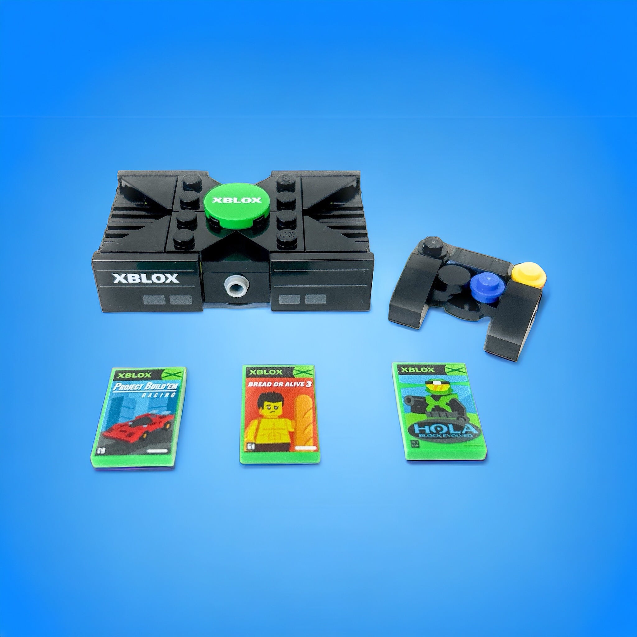 XBLOX 2001 - Custom Classic Video Game Console Set made with LEGO parts 3
