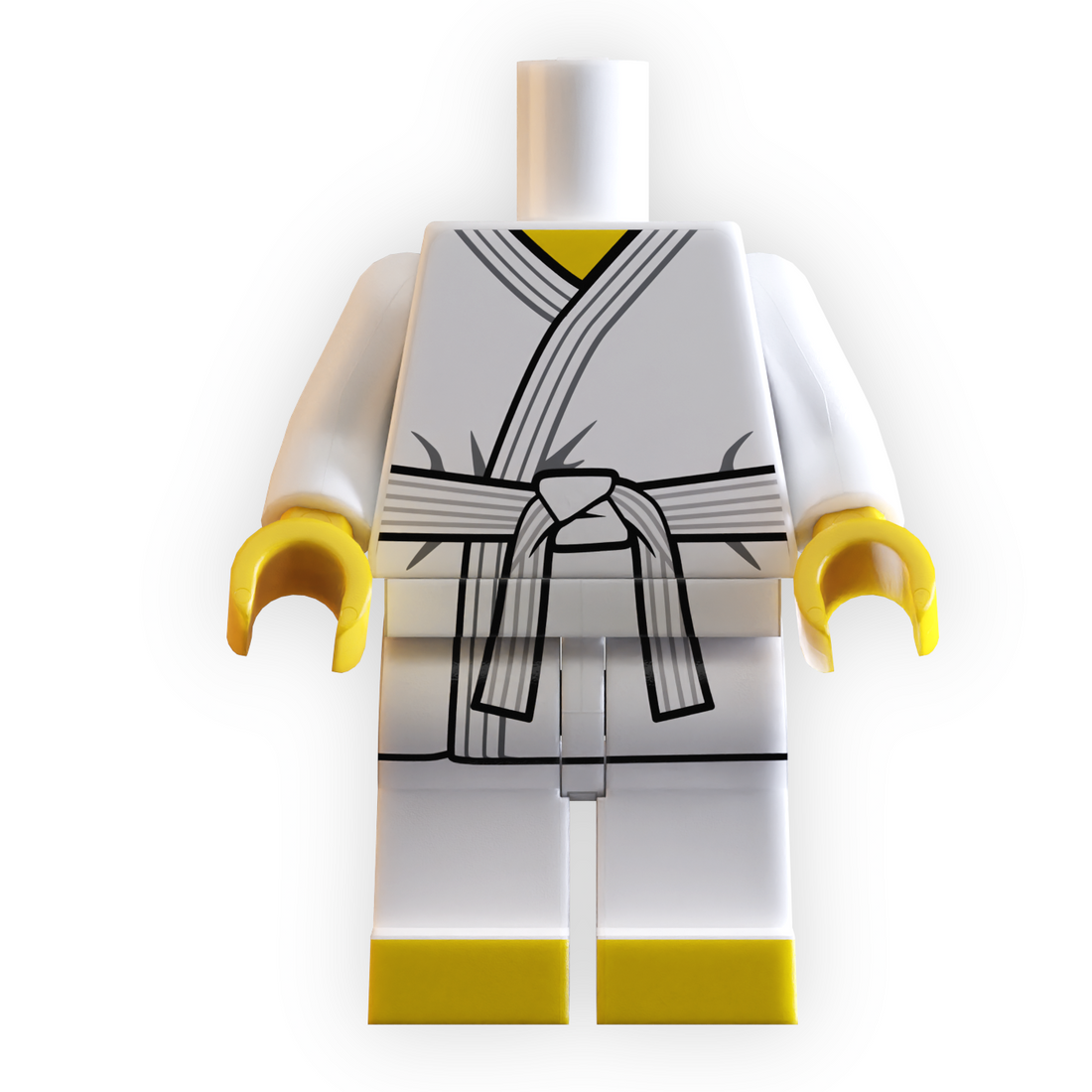 White Belt Karate Gi custom LEGO® minifigure body