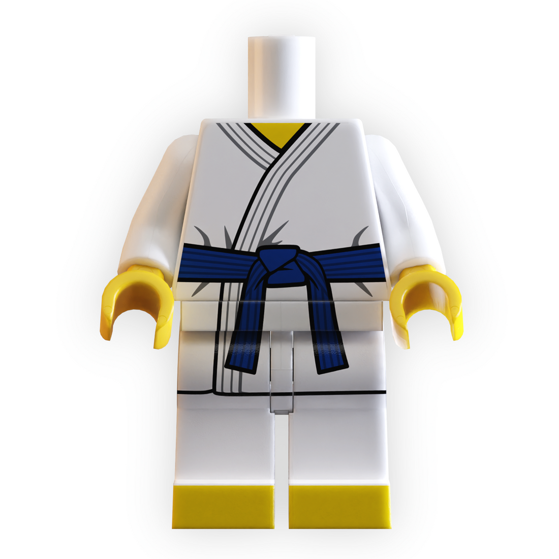 Blue Belt Karate Minifig Body by B3 Customs