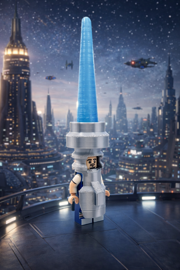Blue Blade Minifig Costume [3D Printed] for Lego