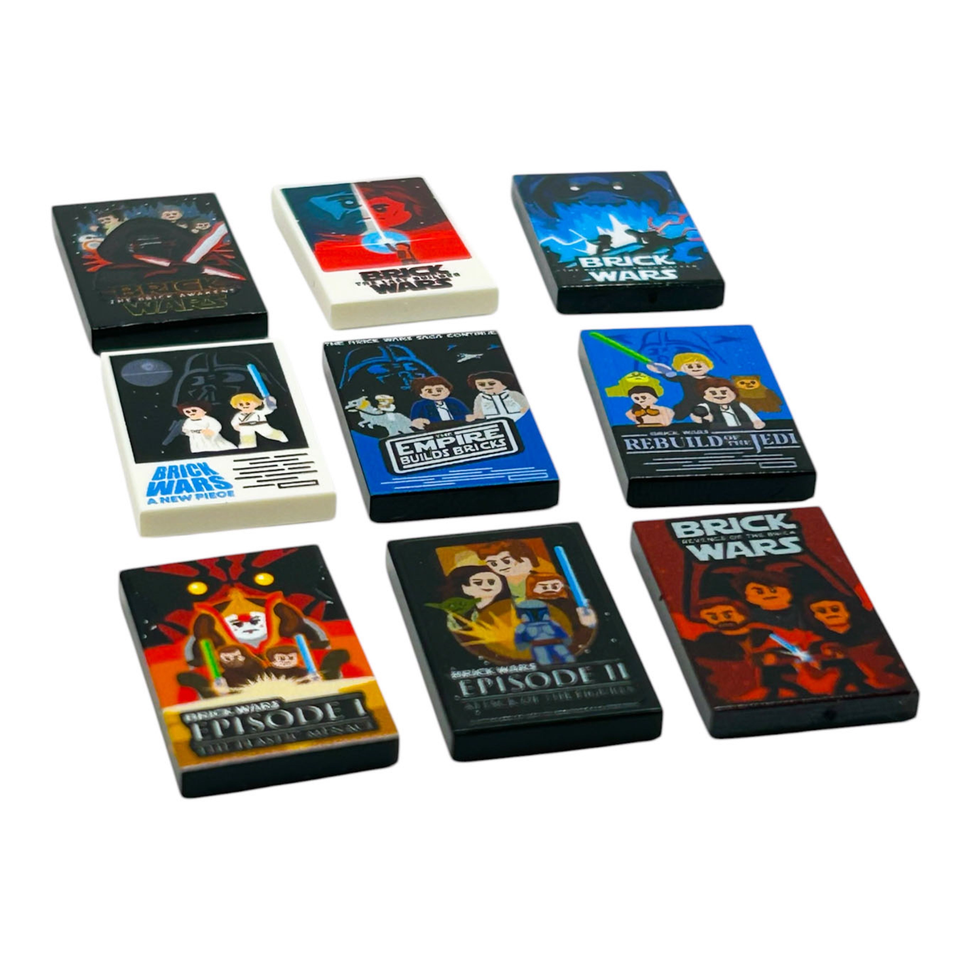 Brick Wars Movie Part Pack (9 Tiles) for Lego 2