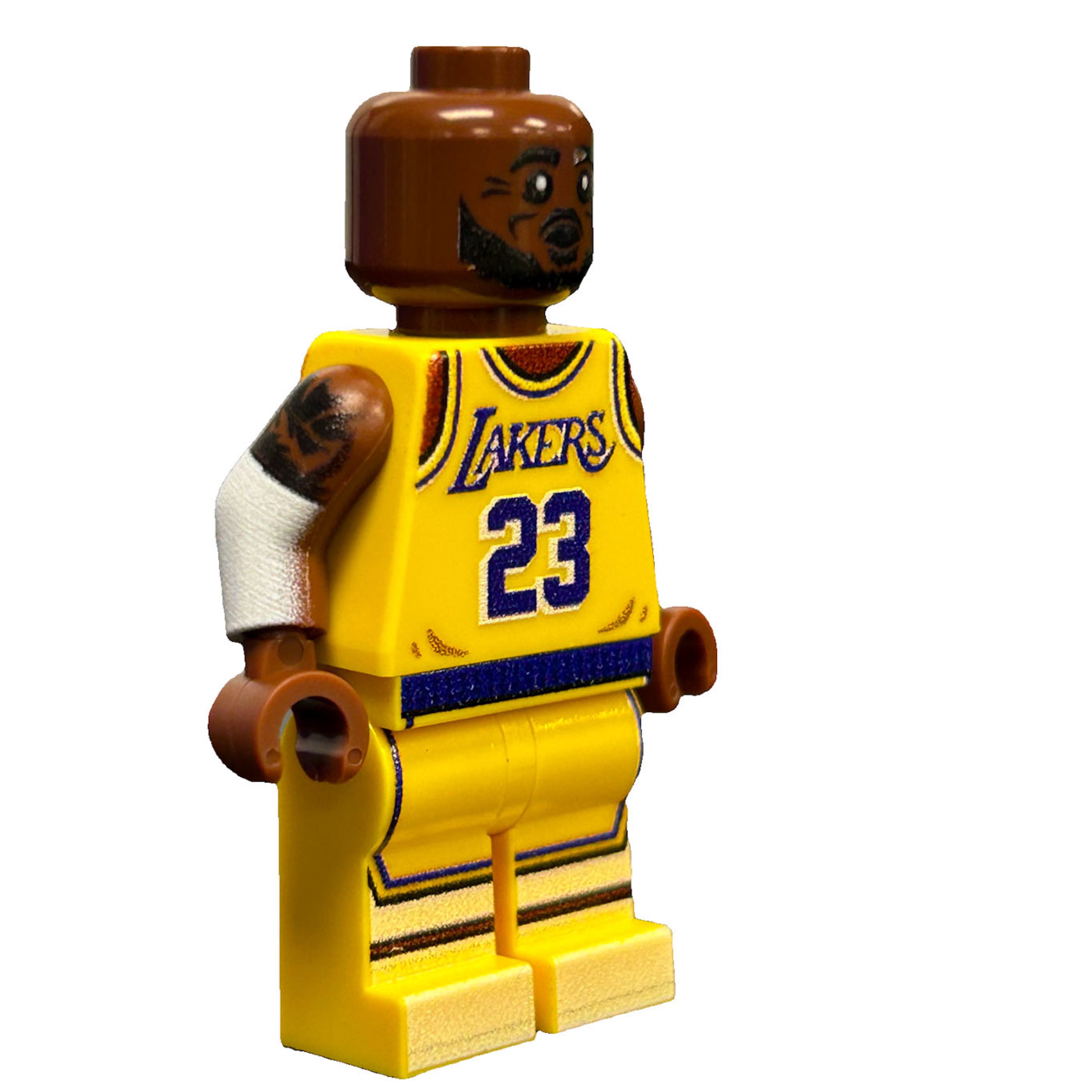 Lebron #23 LA Basketball Player Minifig for Lego