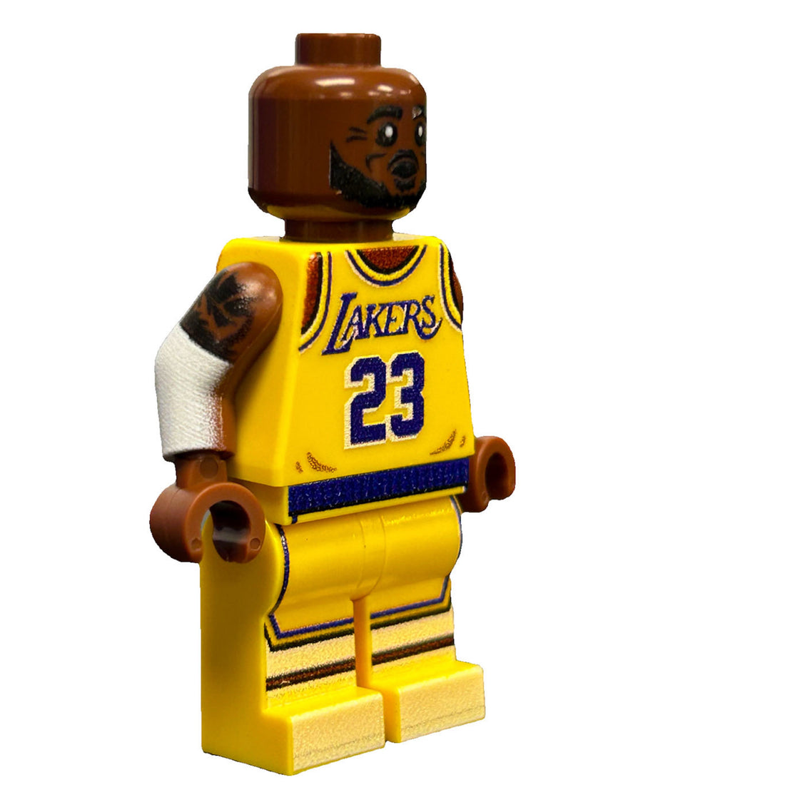 Lebron #23 LA Basketball Player Minifig for Lego