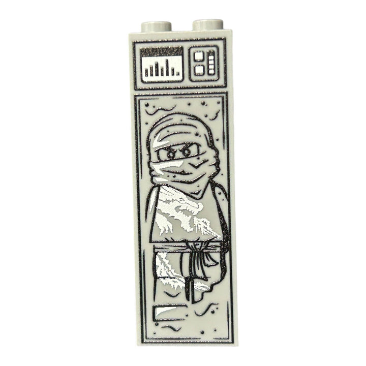 White Ninja in Carbonite (1x2x5 Brick) for Lego
