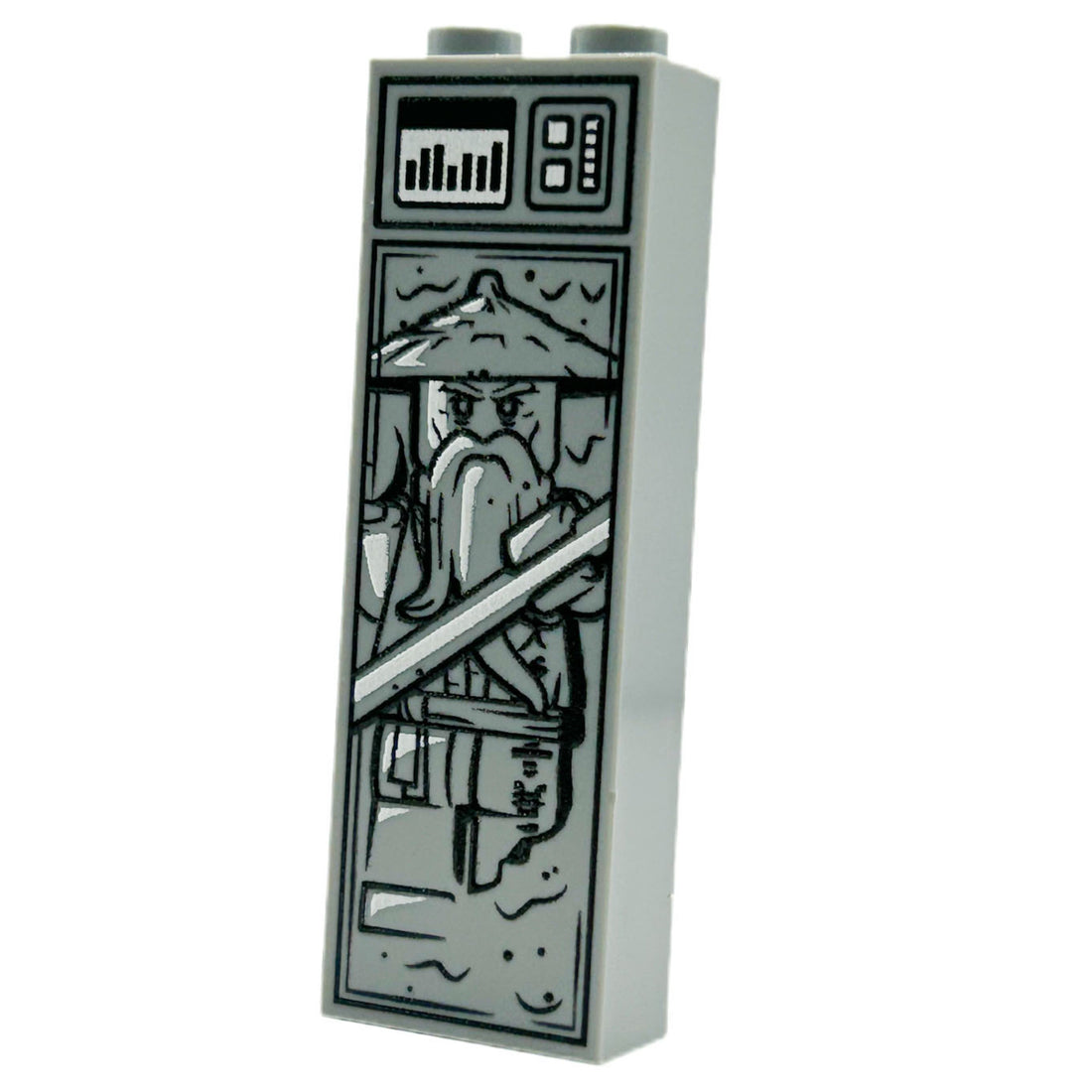 Sensei Wu in Carbonite custom LEGO printed brick