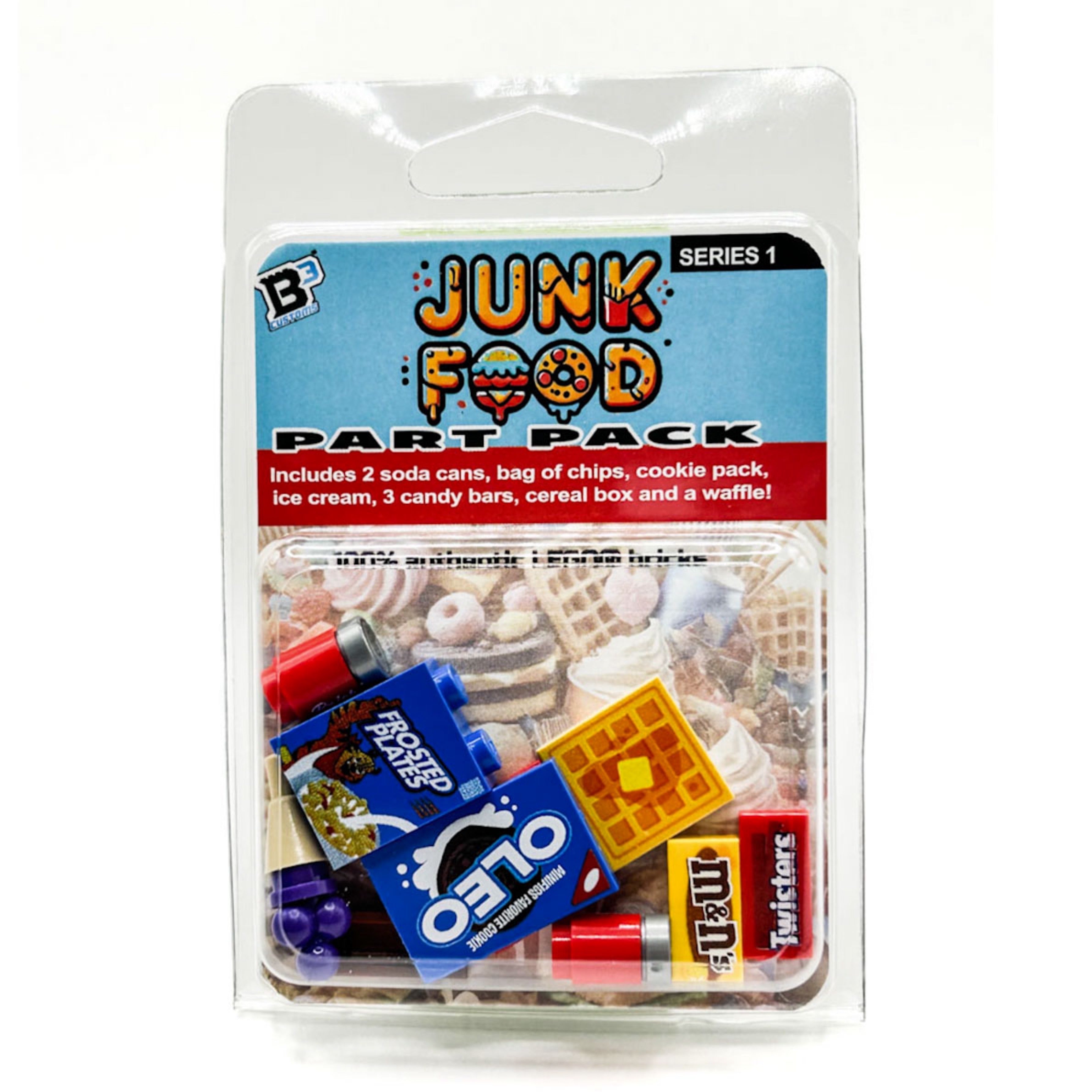 Junk Food Pack (Series 1) made from LEGO parts - B3 Customs 2