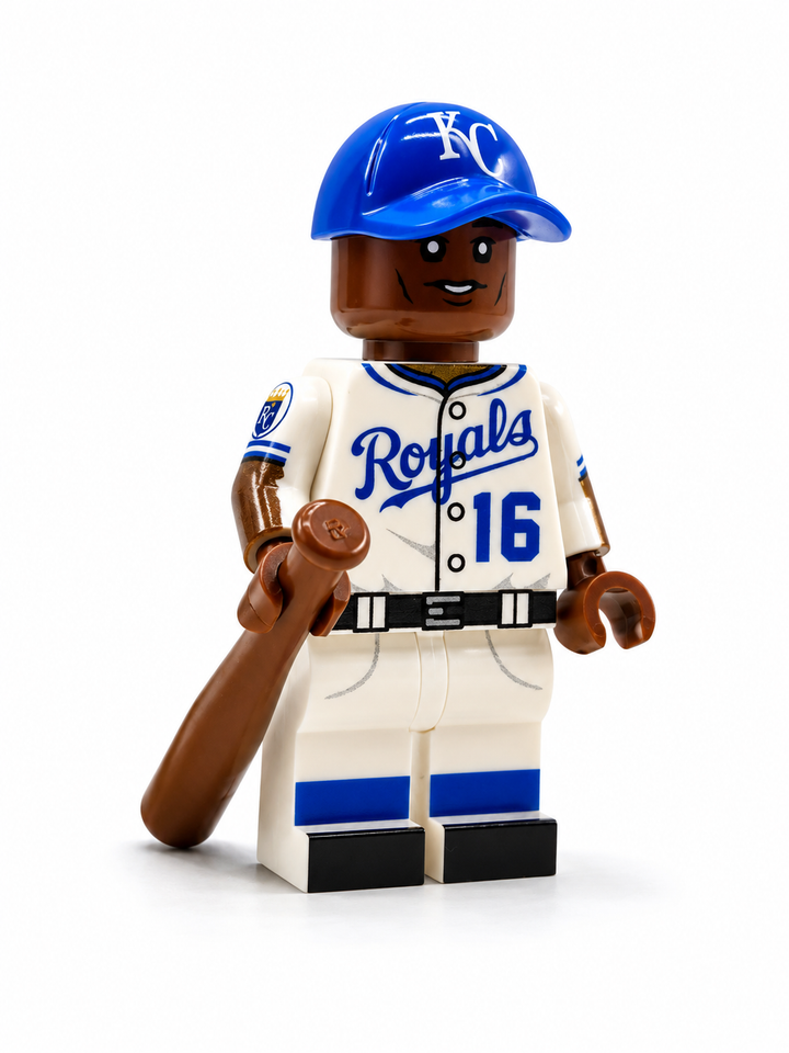 KC #16 custom LEGO compatible baseball player minifigure