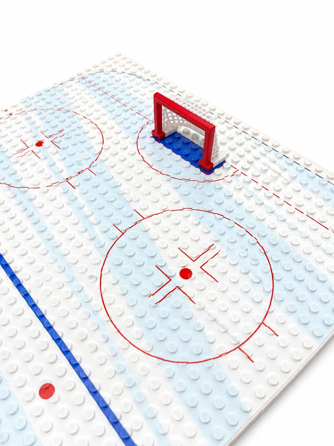 B3 Customs hockey rink display with printed baseplates