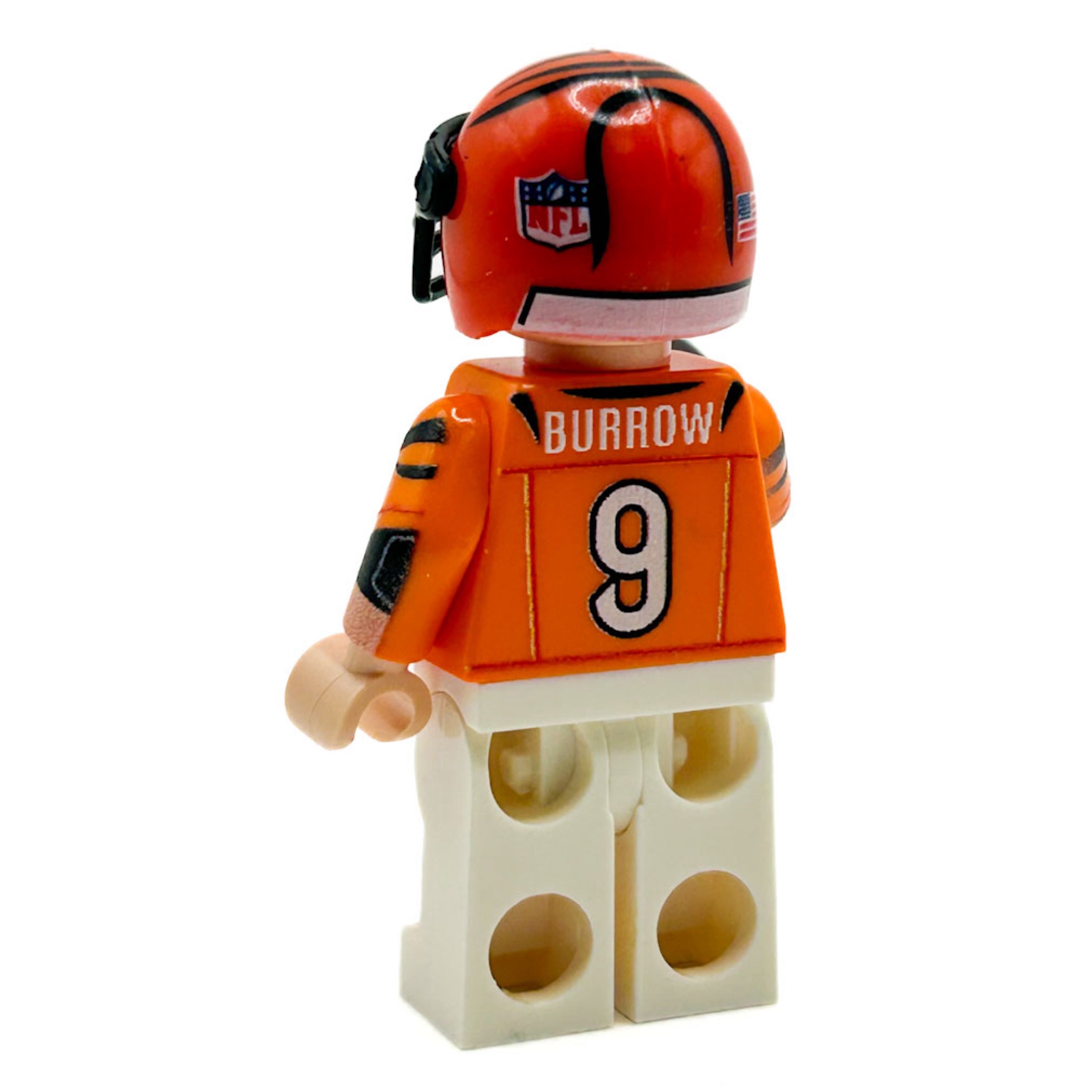 #9 QB Bengals Football Player Minifig - B3 Customs 2