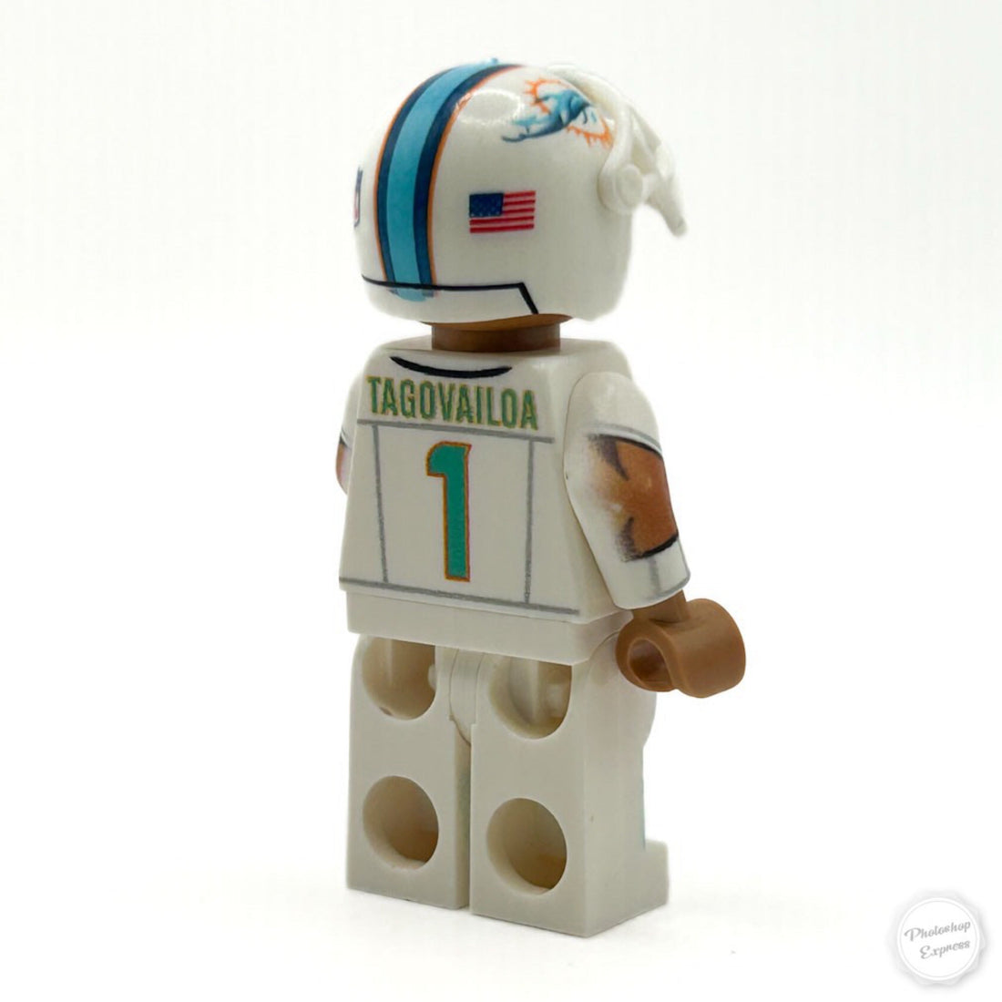 #1 QB Tua Dolphins Football Player Minifig - B3 Customs 3