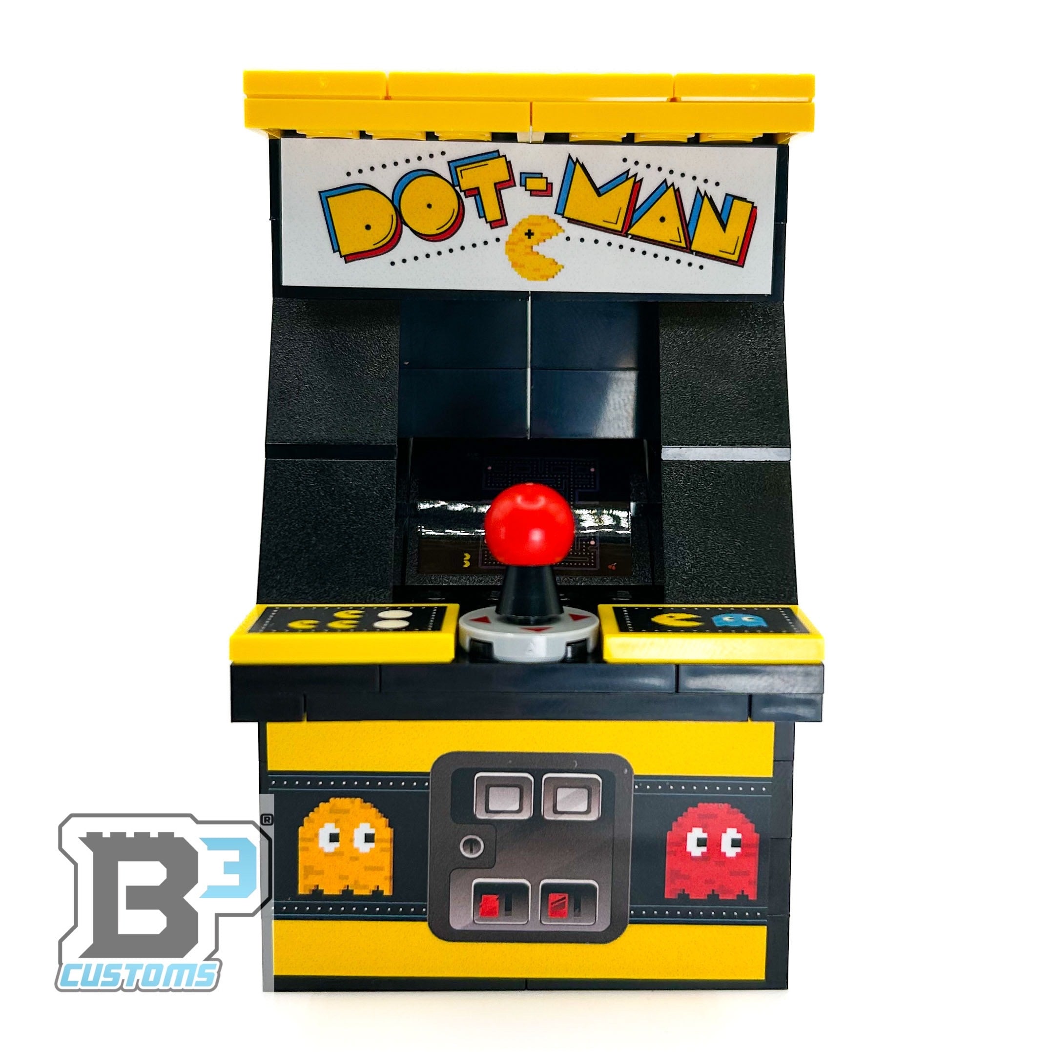 GIANT! Dot-Man Arcade Machine made using LEGO parts - B3 Customs 2
