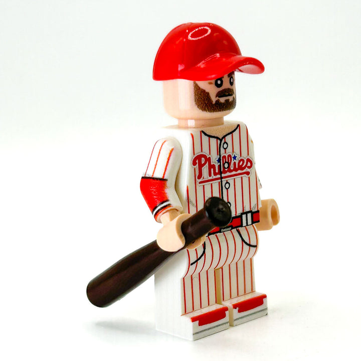 Harper #3 Philly Baseball Player Minifig made using LEGO parts - B3 Customs 2