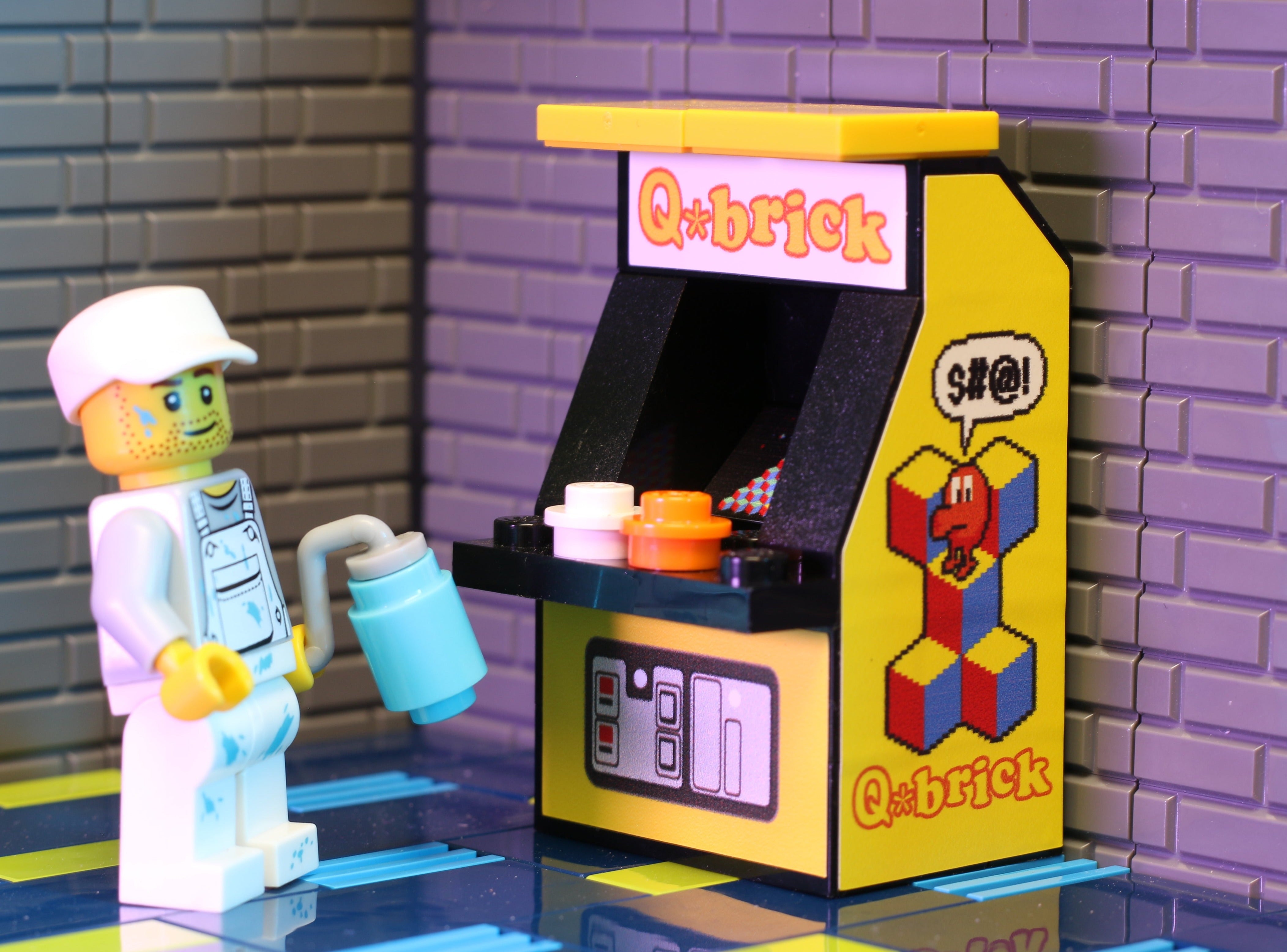 Lego Racing Arcade Machine Q*Brick Arcade Machine made from LEGO parts – Big Boy Toys