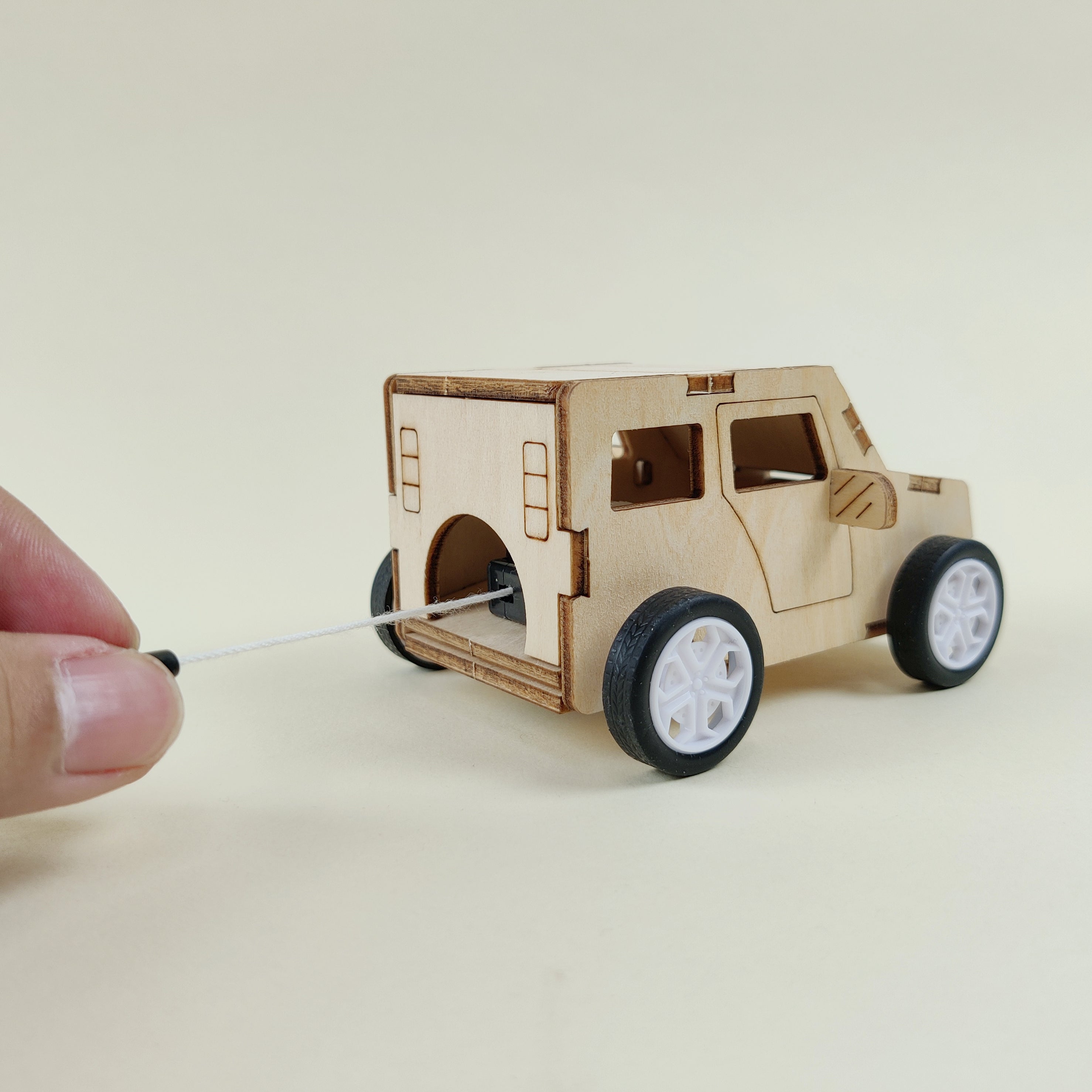 Pull String Car DIY Kit DIY Kit, Educational STEM Toy 2