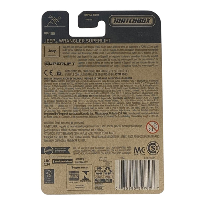 Matchbox Jeep Wrangler Superlift - Matchbox Series 99/100 2