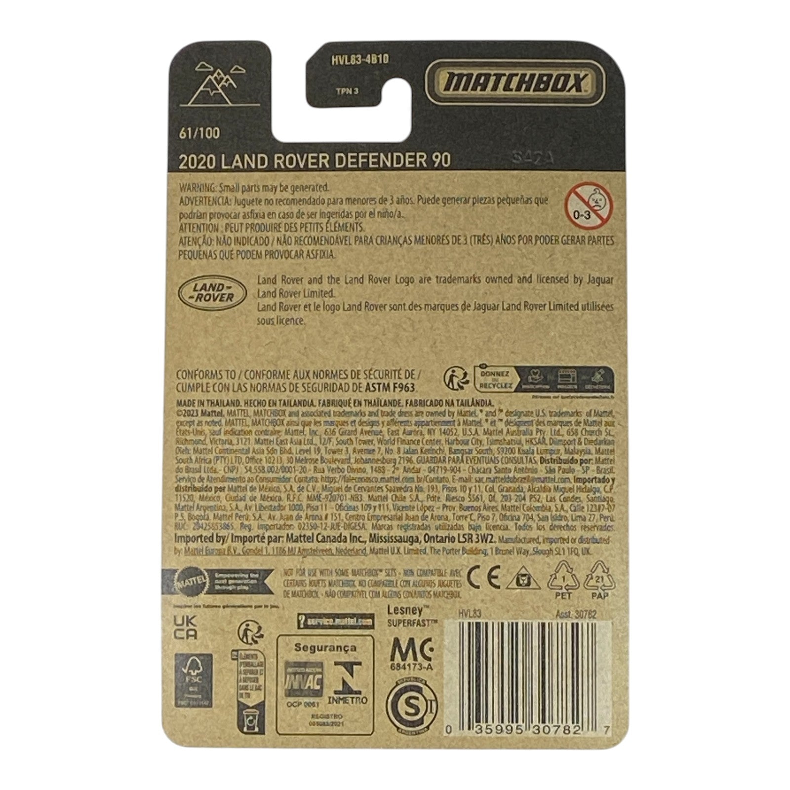 Matchbox 2020 Land Rover Defender 90 - Matchbox Series 61/100 2