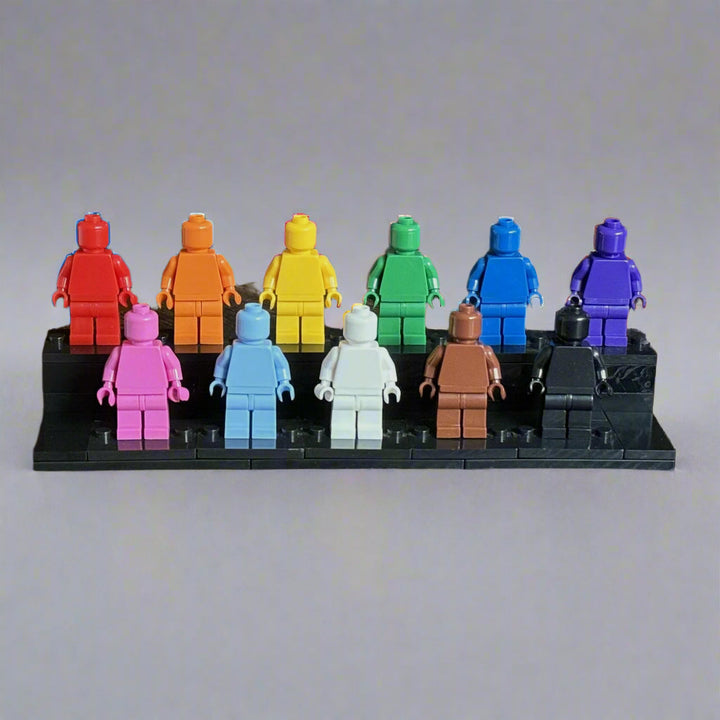 Pride Tribute Set - 11 Custom Monochrome Figures  – Brick Compatible Minifigures for Lego