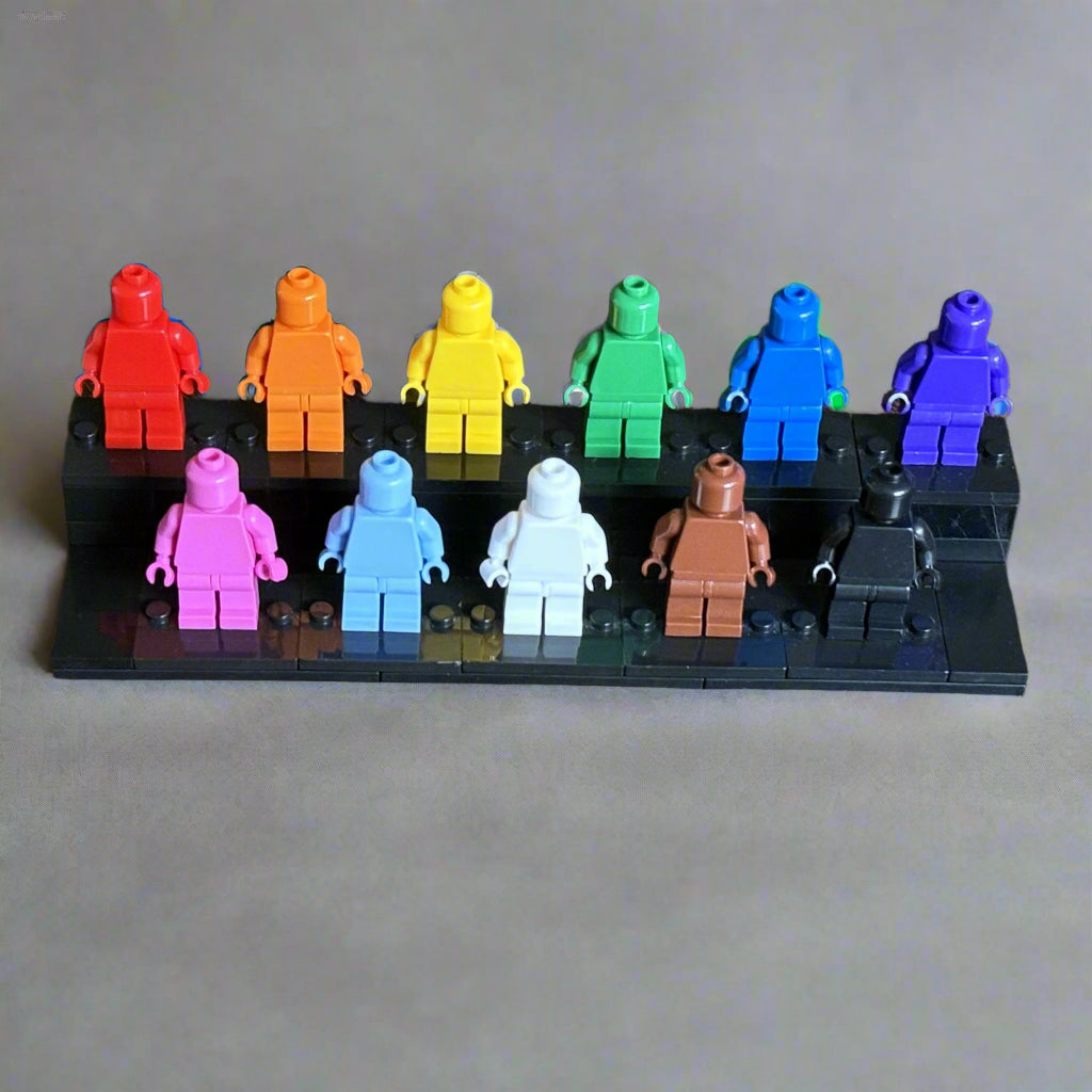 Pride Tribute Set - 11 Custom Monochrome Figures  – Brick Compatible Minifigures for Lego 4