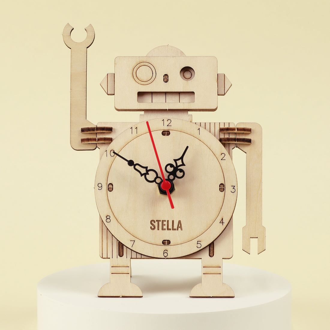 Robot Clock DIY Kit, Educational STEM Toy 5