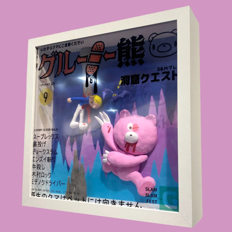 Evon Freeman &amp; Mark Taihei - Gloomy Cave Issue 9 - Original Artwork - Gloomy Bear Exhibition 2