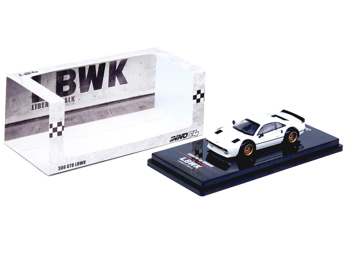 LBWK (Liberty Walk) 308 GTB White 1/64 Diecast Model Car by Inno Models-2