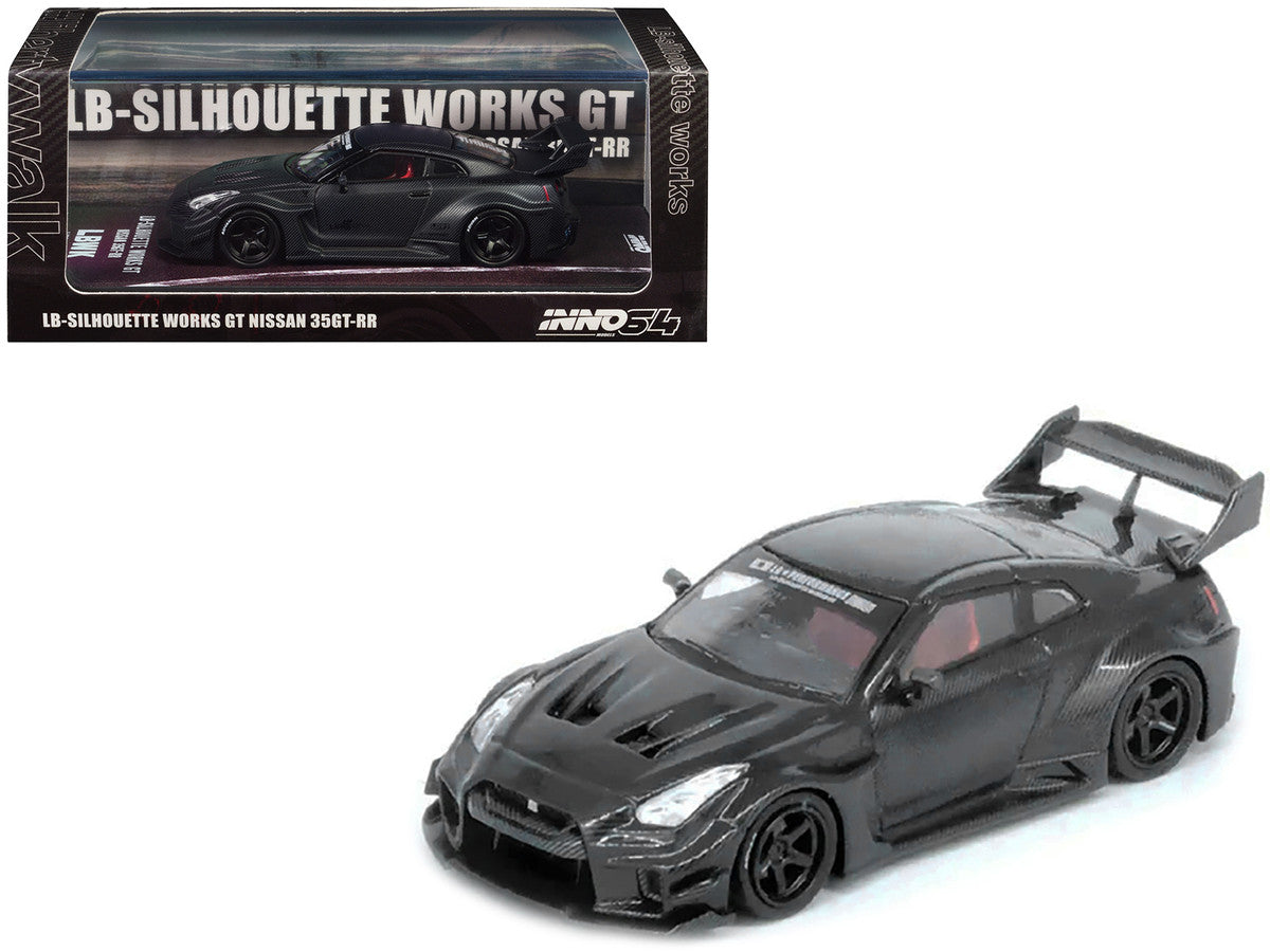 Nissan 35GT-RR RHD (Right Hand Drive) "LB-Silhouette Works GT" Full Dry Carbon 1/64 Diecast Model Car by Inno Models-3