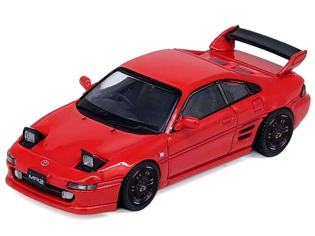 Toyota MR2 (SW20) RHD (Right Hand Drive) Red 1/64 Diecast Model Car by Inno Models-1