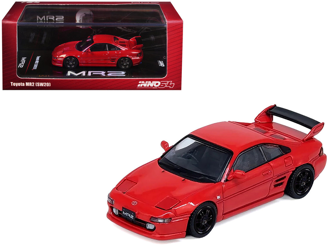 Toyota MR2 (SW20) RHD (Right Hand Drive) Red 1/64 Diecast Model Car by Inno Models-0