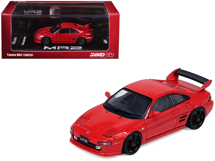 Toyota MR2 (SW20) RHD (Right Hand Drive) Red 1/64 Diecast Model Car by Inno Models-0