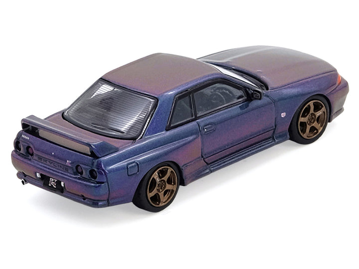 Nissan Skyline GT-R (R32) RHD (Right Hand Drive) Midnight Purple Metallic "Australian Special Edition" 1/64 Diecast Model Car by Inno Models-0