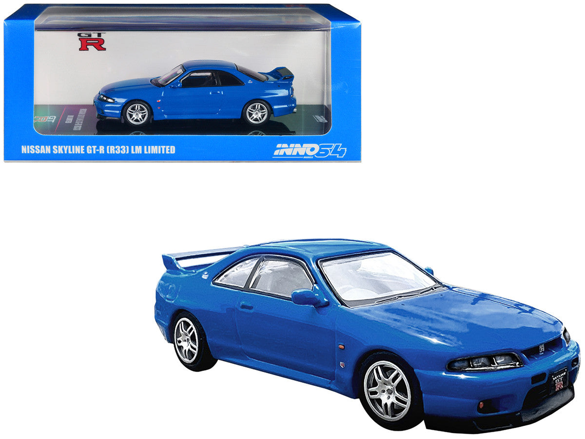 Nissan Skyline GT-R (R33) RHD (Right Hand Drive) Blue "LM Limited" 1/64 Diecast Model Car by Inno Models-0