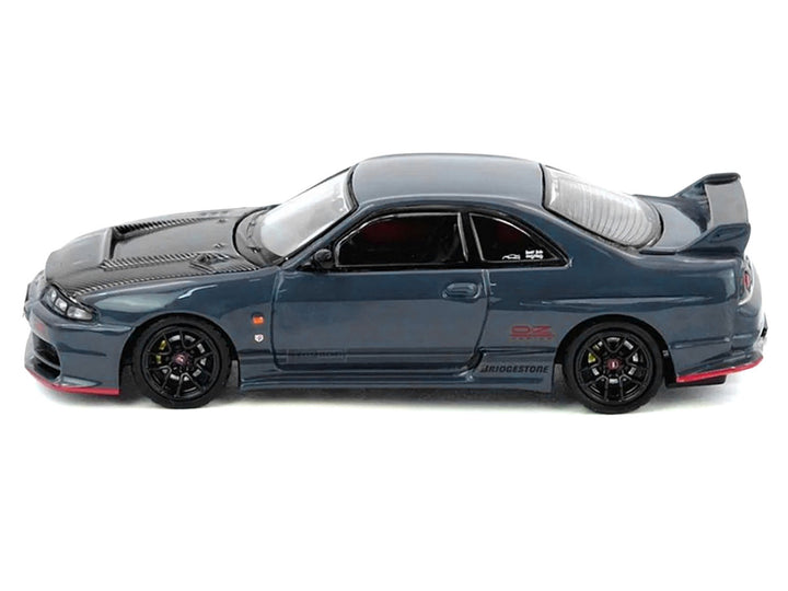 Nissan Top Secret Skyline GT-R (BCNR33) RHD (Right Hand Drive) Stealth Gray with Carbon Hood "Tokyo Auto Salon Hong Kong 2025 Event Edition" 1/64 Diecast Model Car by Inno Models 2
