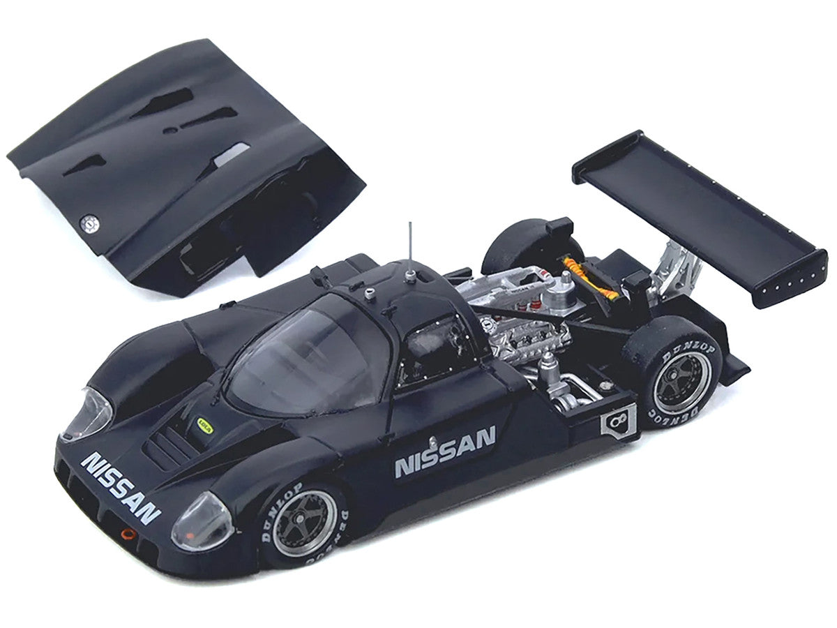 Nissan R89C Matt Black "Le Mans Shakedown Test at Paul Ricard 1988" 1/64 Diecast Model Car by Inno Models-1