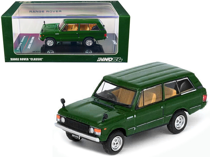 Land Rover Range Rover Classic RHD (Right Hand Drive) Lincoln Green 1/64 Diecast Model Car by Inno Models-0