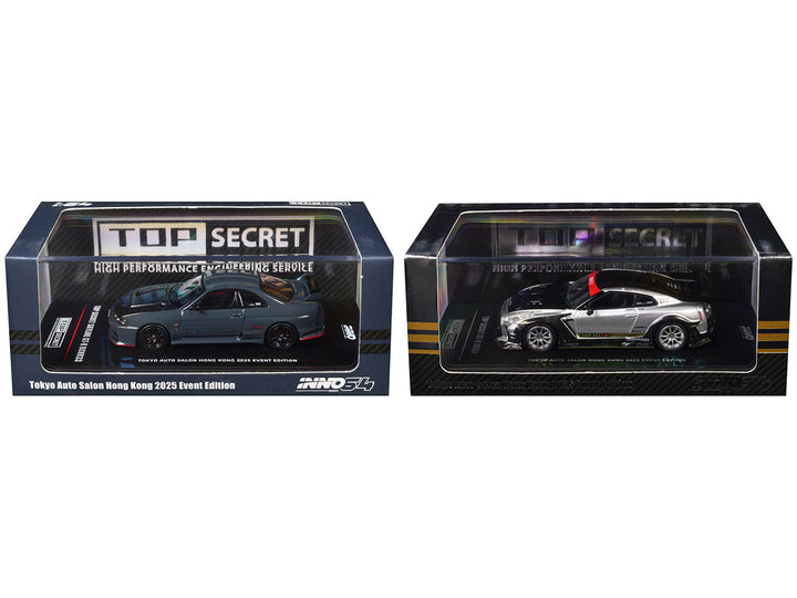 Nissan Top Secret "Tokyo Auto Salon Hong Kong 2025 Event Edition" Set of 2 Pieces 1/64 Diecast Model Car by Inno Models-4