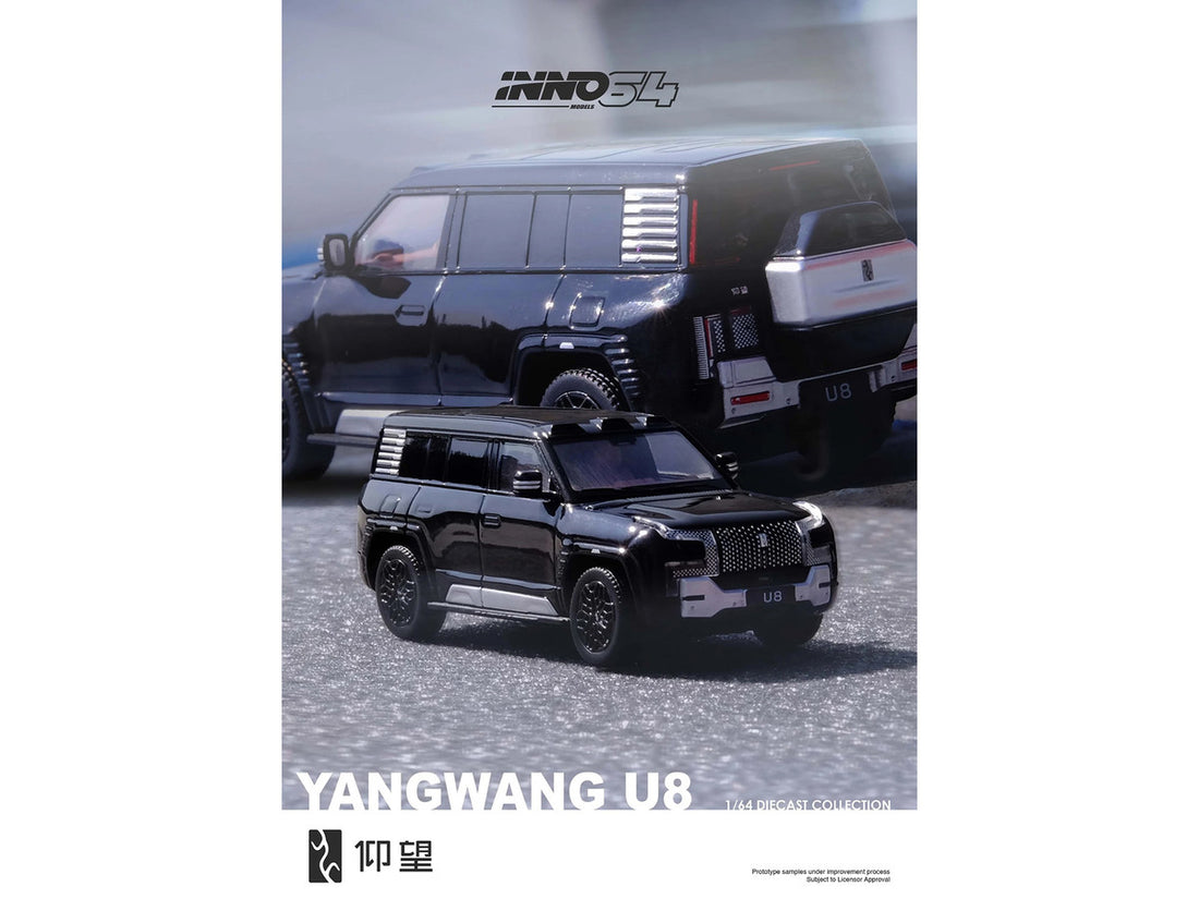 Yangwang U8 Black 1/64 Diecast Model Car by Inno Models-3