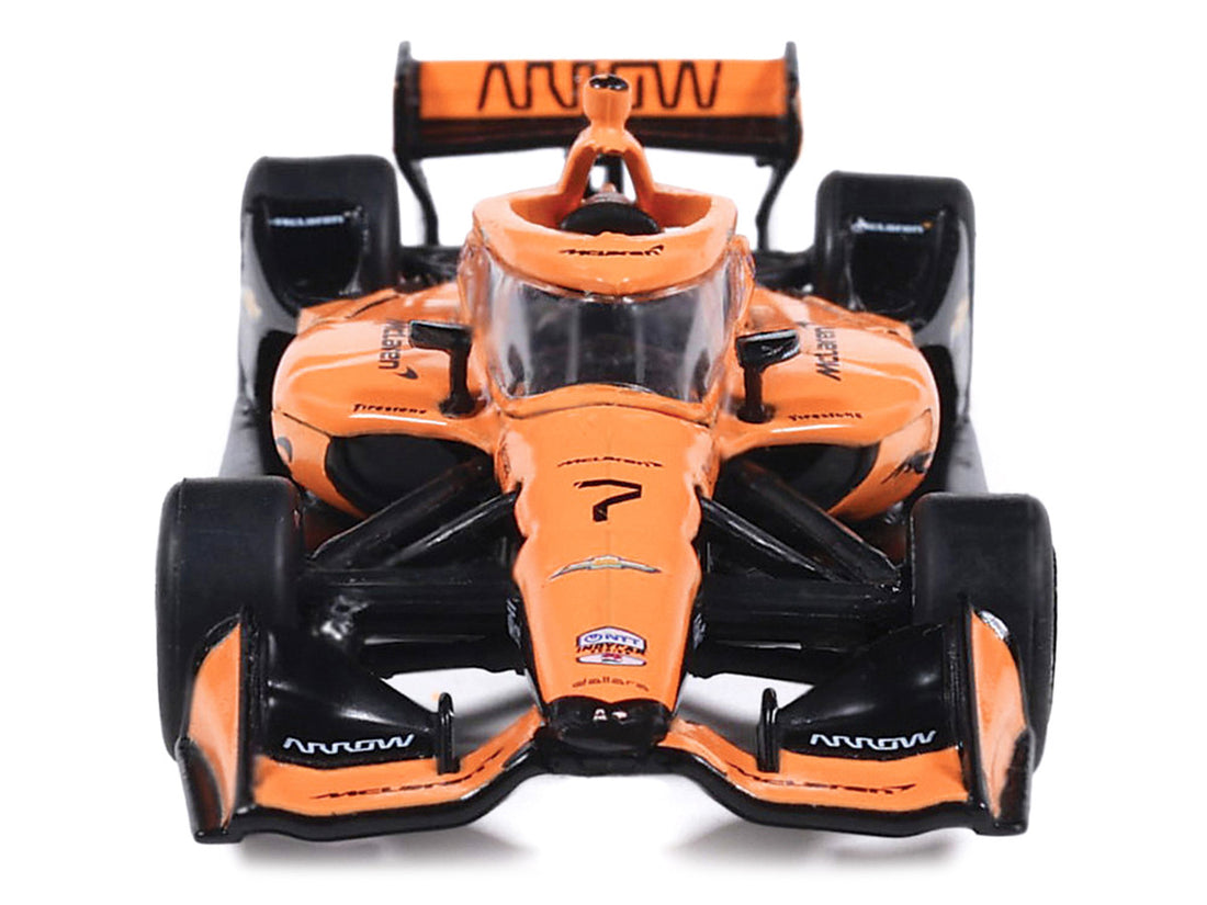 Dallara IndyCar #7 Christian Lundgaard "McLaren" Arrow McLaren IndyCar Team (Road Course Configuration) "NTT IndyCar Series" (2026) 1/64 Diecast Model by IXO Models 2