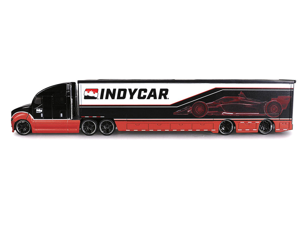 IndyCar Hauler Black and Red with Graphics 1/64 Diecast Model Car by IXO Models