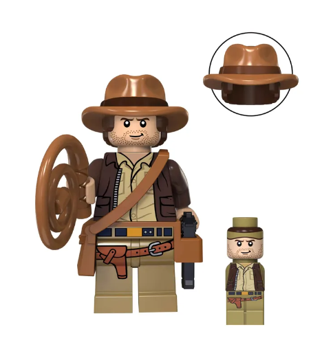 Indiana Jones Minifigure for Lego