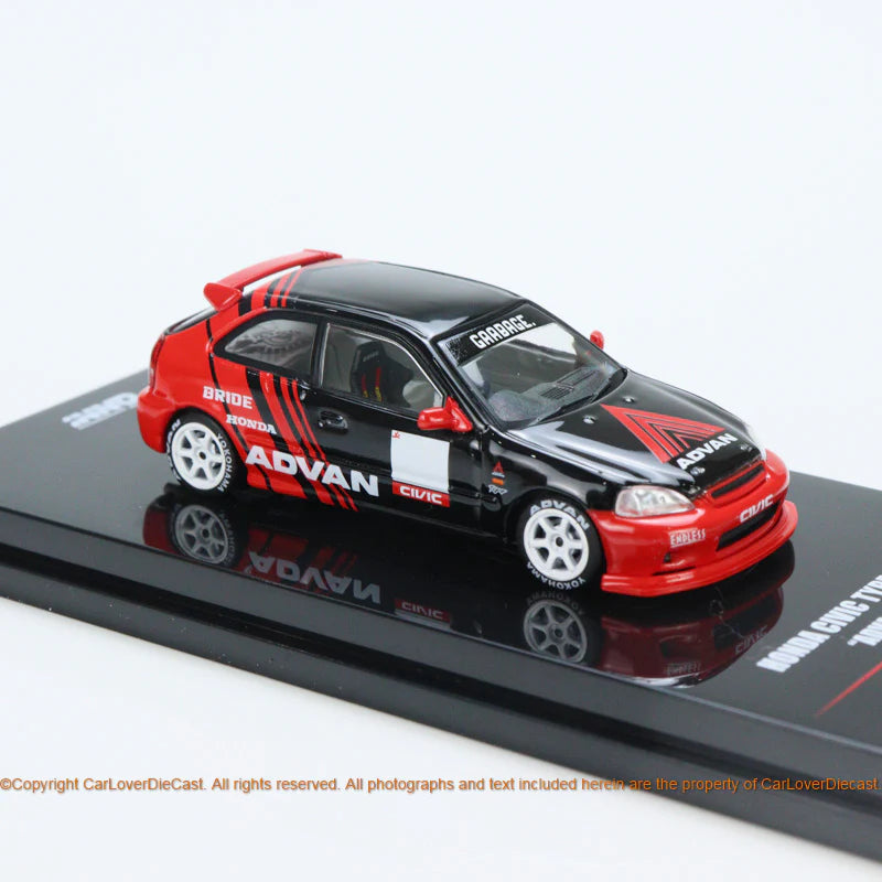 Honda Civic Type-R EK9 Spoon Advan Livery 1:64 Scale Diecast Model by Inno64