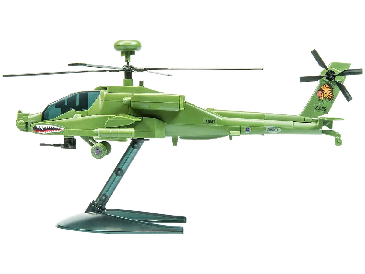 Skill 1 Model Kit  Apache Snap Together Painted Plastic Model Helicopter Kit by Airfix Quickbuild-2