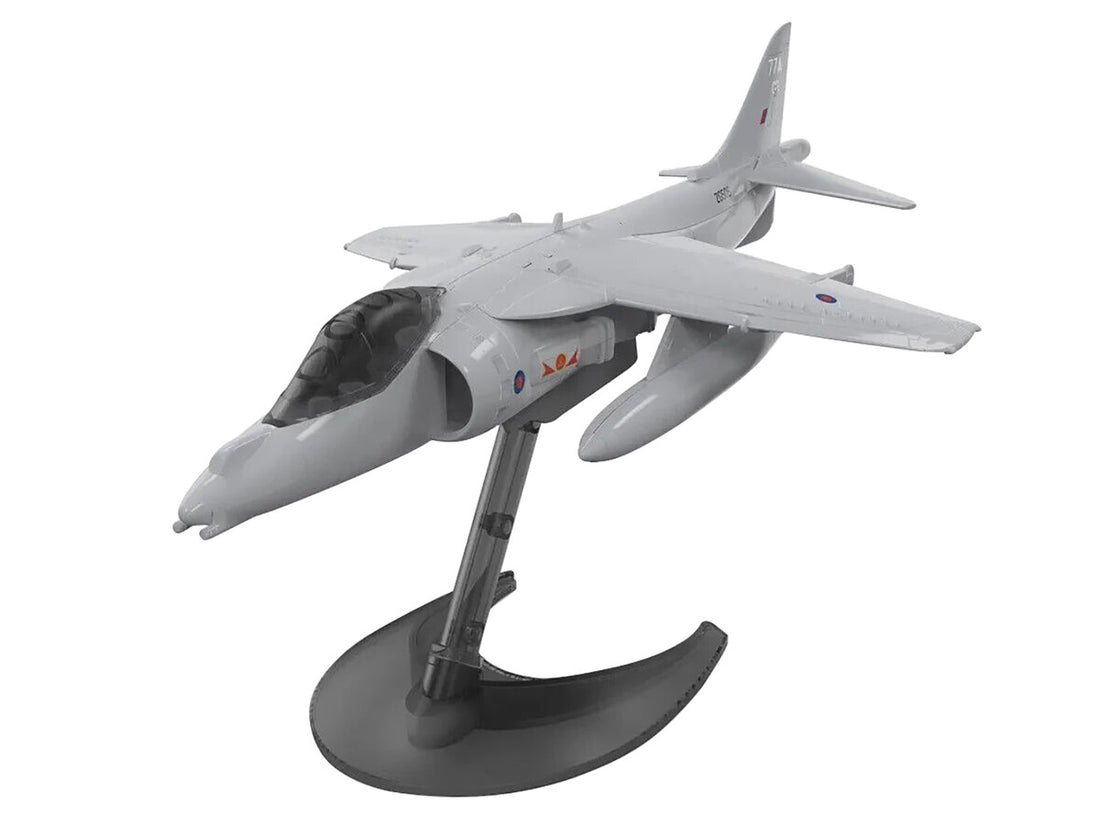 Skill 1 Model Kit Harrier Jump Jet Snap Together Painted Plastic Model Airplane Kit by Airfix Quickbuild-1