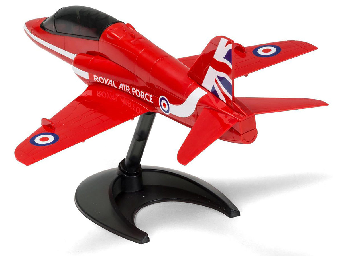 Skill 1 Model Kit Royal Air Force Red Arrows Hawk Aircraft Red Snap Together Painted Plastic Model Airplane Kit by Airfix Quickbuild-2