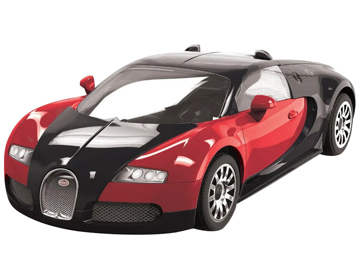Skill 1 Model Kit Bugatti Veyron Red / Black Snap Together Model by Airfix Quickbuild-1