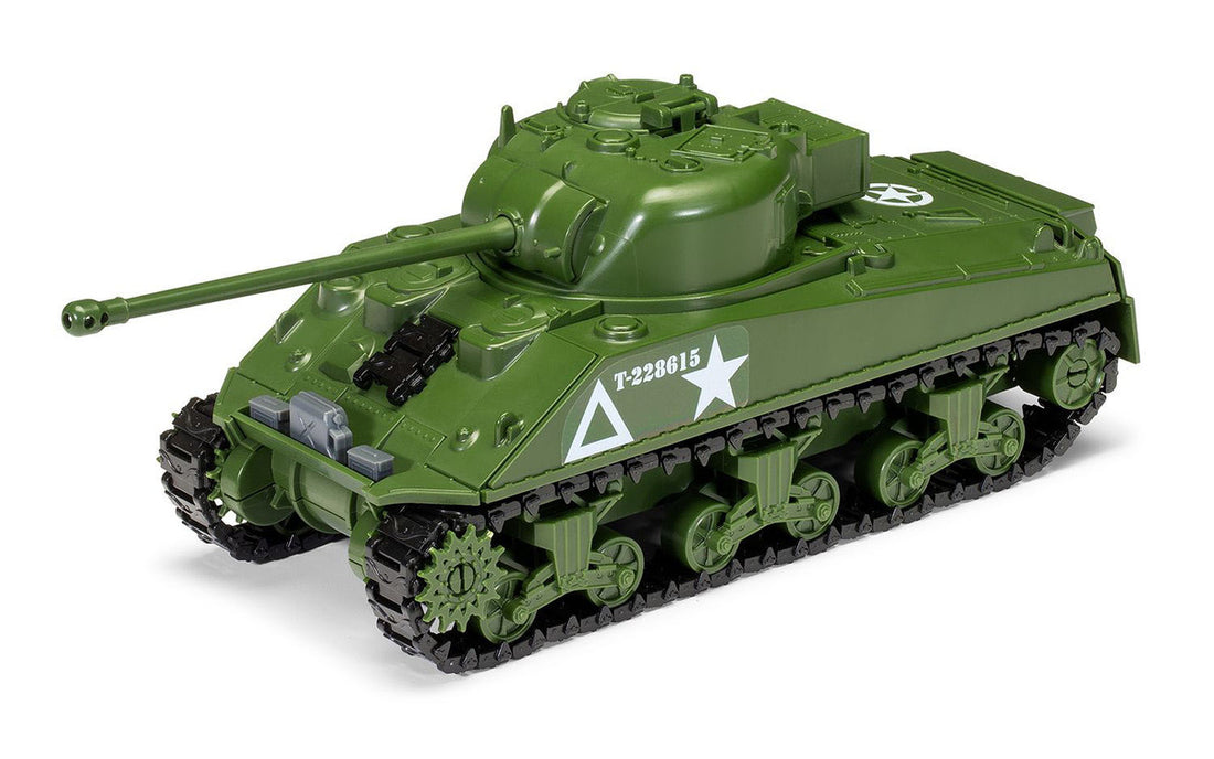 Skill 1 Model Kit Sherman Firefly Tank "British Army" Snap Together Painted Plastic Model Tank Kit 1/35 Scale by Airfix Quickbuild-2