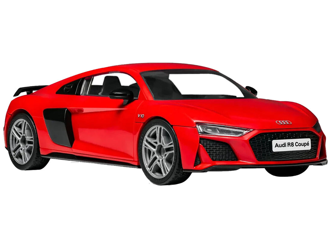 Skill 1 Model Kit Audi R8 Coupe Red Snap Together Model by Airfix Quickbuild-1