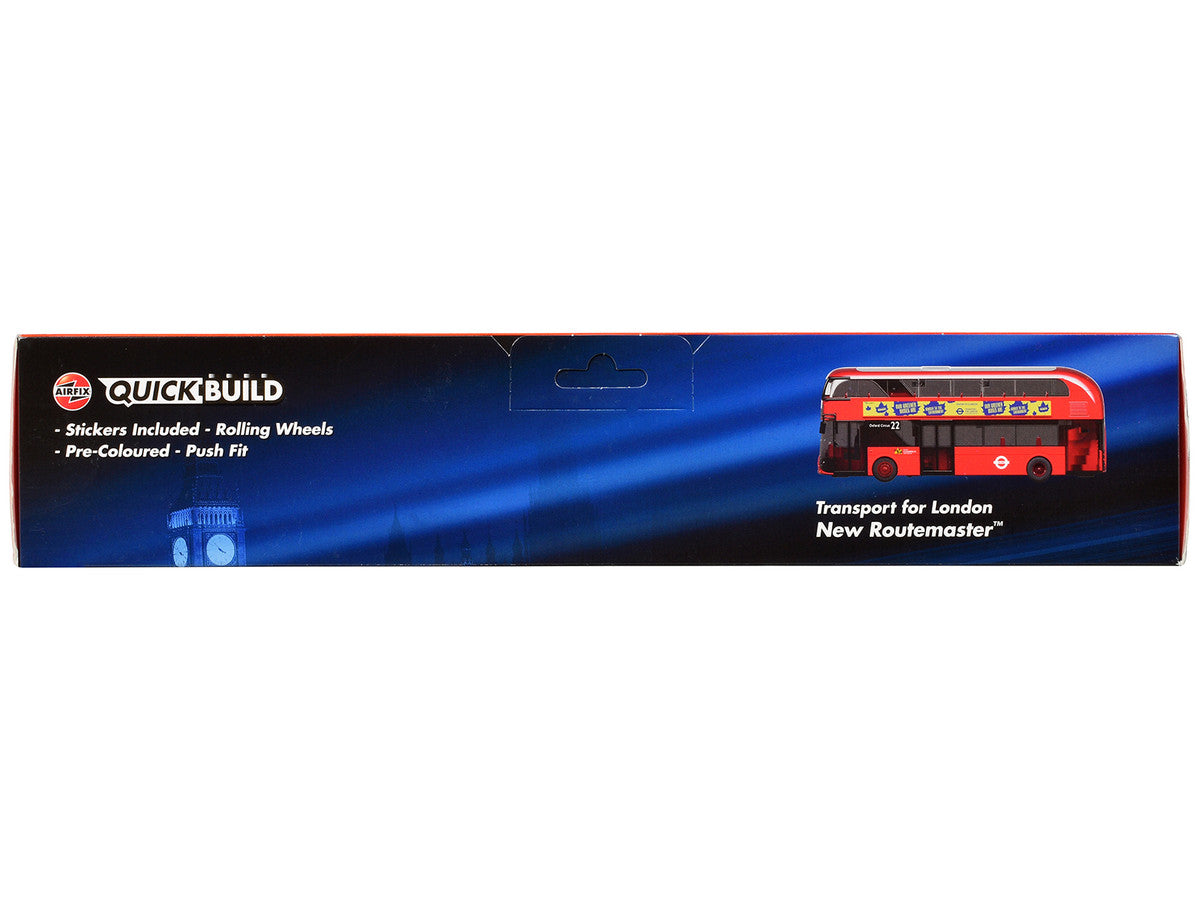 Skill 1 Model Kit Routemaster Double-Decker Bus "Transport for London" Snap Together Plastic Model Kit by Airfix Quickbuild-1